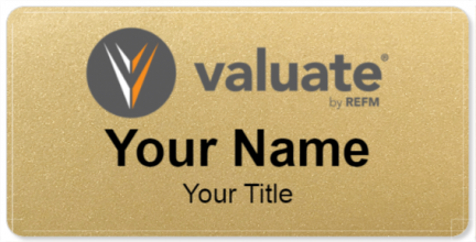 Custom name badges for Valuate by REFM