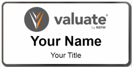 Custom name badges for Valuate by REFM