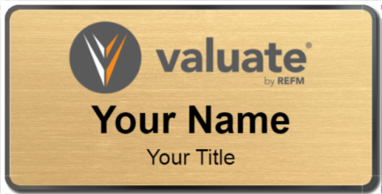 Custom name badges for Valuate by REFM