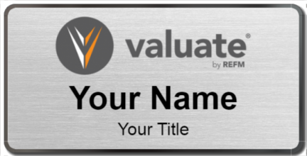 Custom name badges for Valuate by REFM