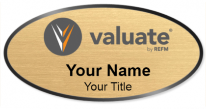 Custom name badges for Valuate by REFM