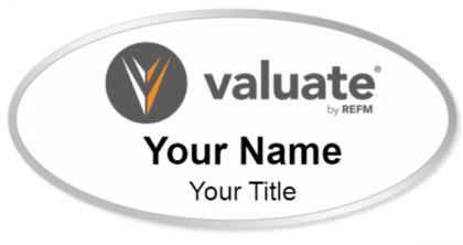 Custom name badges for Valuate by REFM