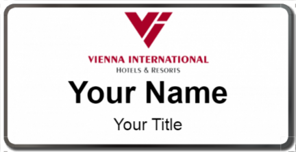 Custom name badges for Vienna International Hotels and Resorts