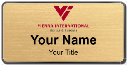 Custom name badges for Vienna International Hotels and Resorts