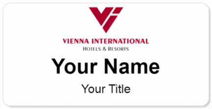 Custom name badges for Vienna International Hotels and Resorts