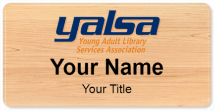 Custom name badges for Young Adult Library Services Association