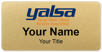 Custom name badges for Young Adult Library Services Association