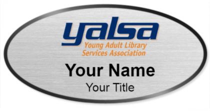 Custom name badges for Young Adult Library Services Association