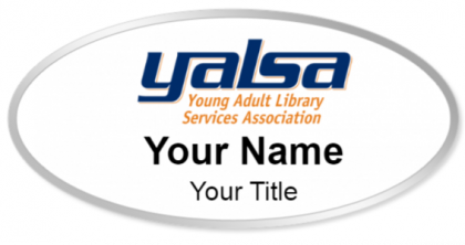 Custom name badges for Young Adult Library Services Association