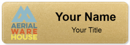 Custom name badges for Aerial Ware House