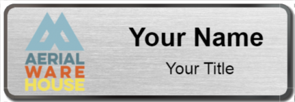 Custom name badges for Aerial Ware House