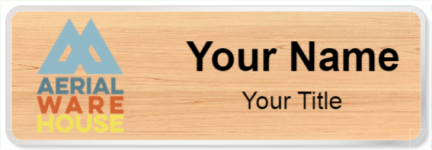 Custom name badges for Aerial Ware House