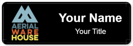 Custom name badges for Aerial Ware House