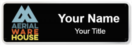 Custom name badges for Aerial Ware House