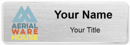 Custom name badges for Aerial Ware House