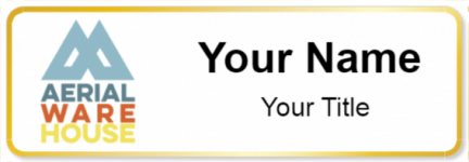 Custom name badges for Aerial Ware House