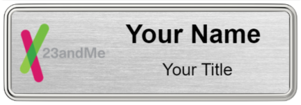 Custom name badges for 23 and Me