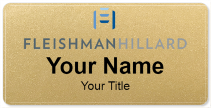 Custom name badges for Fleishman Hillard