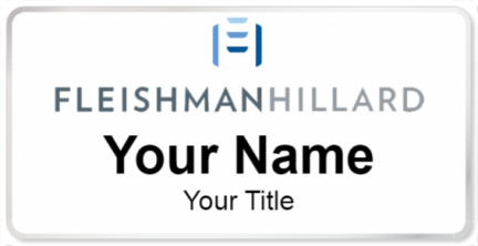 Custom name badges for Fleishman Hillard