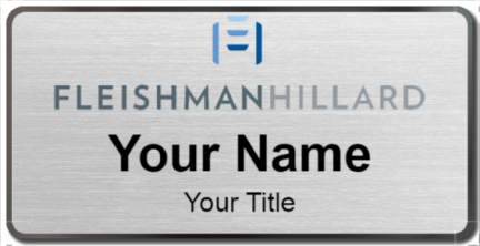 Custom name badges for Fleishman Hillard
