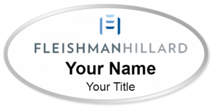 Custom name badges for Fleishman Hillard