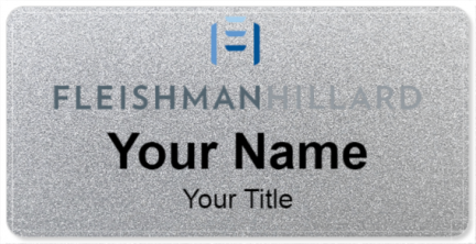 Custom name badges for Fleishman Hillard