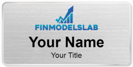 Custom name badges for Fin Models Lab