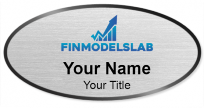 Custom name badges for Fin Models Lab