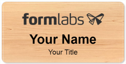 Custom name badges for Form Labs