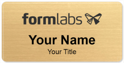 Custom name badges for Form Labs