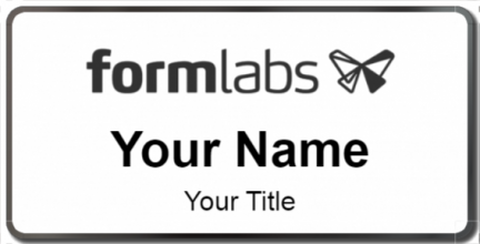 Custom name badges for Form Labs