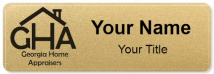 Custom name badges for GHA Georgia Home Appraisers