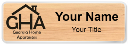 Custom name badges for GHA Georgia Home Appraisers