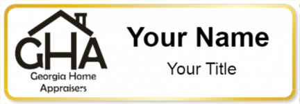 Custom name badges for GHA Georgia Home Appraisers