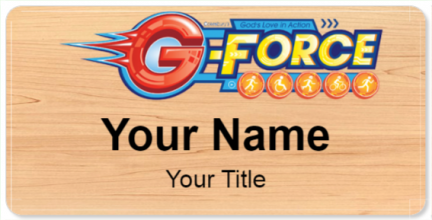 Custom name badges for G Force