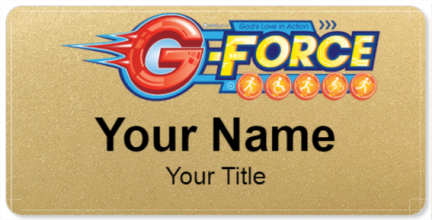 Custom name badges for G Force