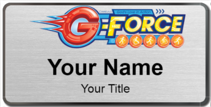 Custom name badges for G Force