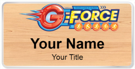 Custom name badges for G Force