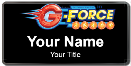Custom name badges for G Force