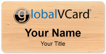 Custom name badges for Global VCard