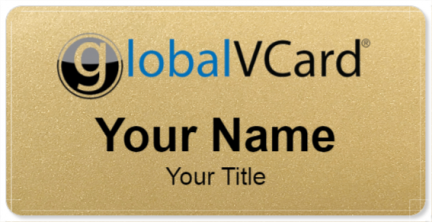 Custom name badges for Global VCard