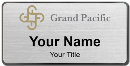 Custom name badges for Grand Pacific