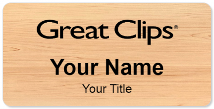 Custom name badges for Great Clips