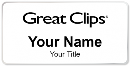 Custom name badges for Great Clips