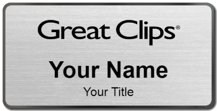 Custom name badges for Great Clips