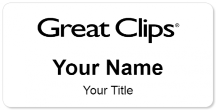Custom name badges for Great Clips