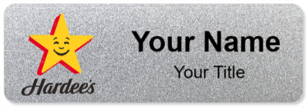 Custom name badges for Hardees