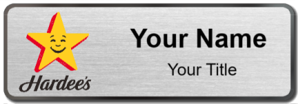 Custom name badges for Hardees