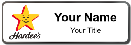 Custom name badges for Hardees