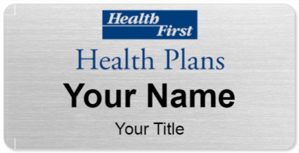 Custom name badges for Health First Health Plans